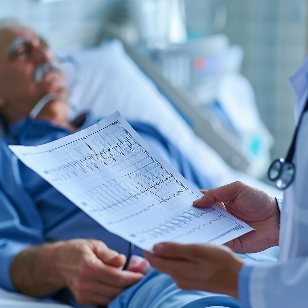 Healthcare provider assisting patients at home with transitional care management and home care services for post-hospital recovery
