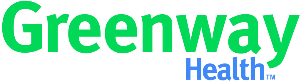 Greenway Health logo in green and blue text, highlighting Central Health Solutions' compatibility with innovative EHR and clinical practice management software.