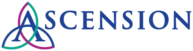 Ascension Health logo featuring the multi-colored trefoil icon, representing Central Health Solutions' integration and support for large-scale healthcare systems.