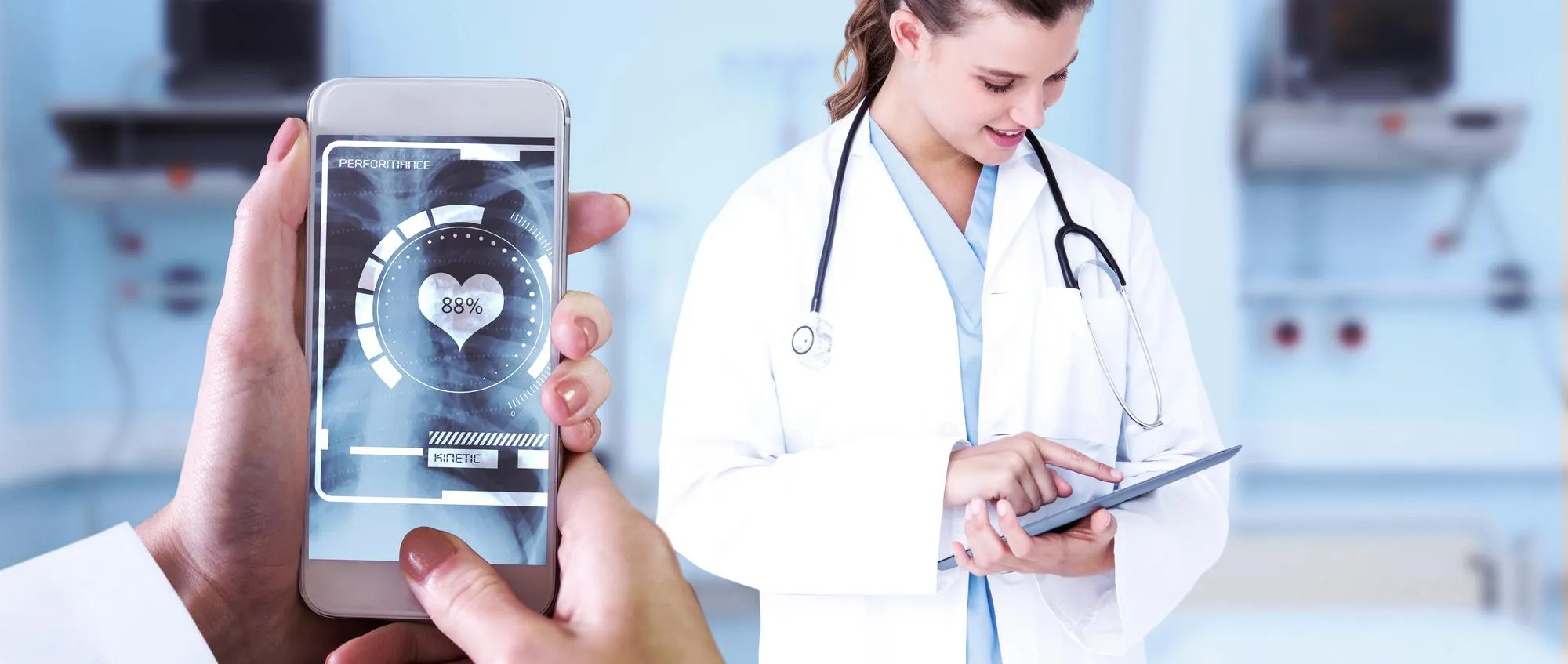Digital health monitoring app tracking patient vitals and supporting remote patient monitoring solutions