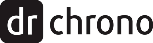 DrChrono logo with black and white wordmark, highlighting Central Health Solutions' integration with mobile-first EHR and practice management platforms.