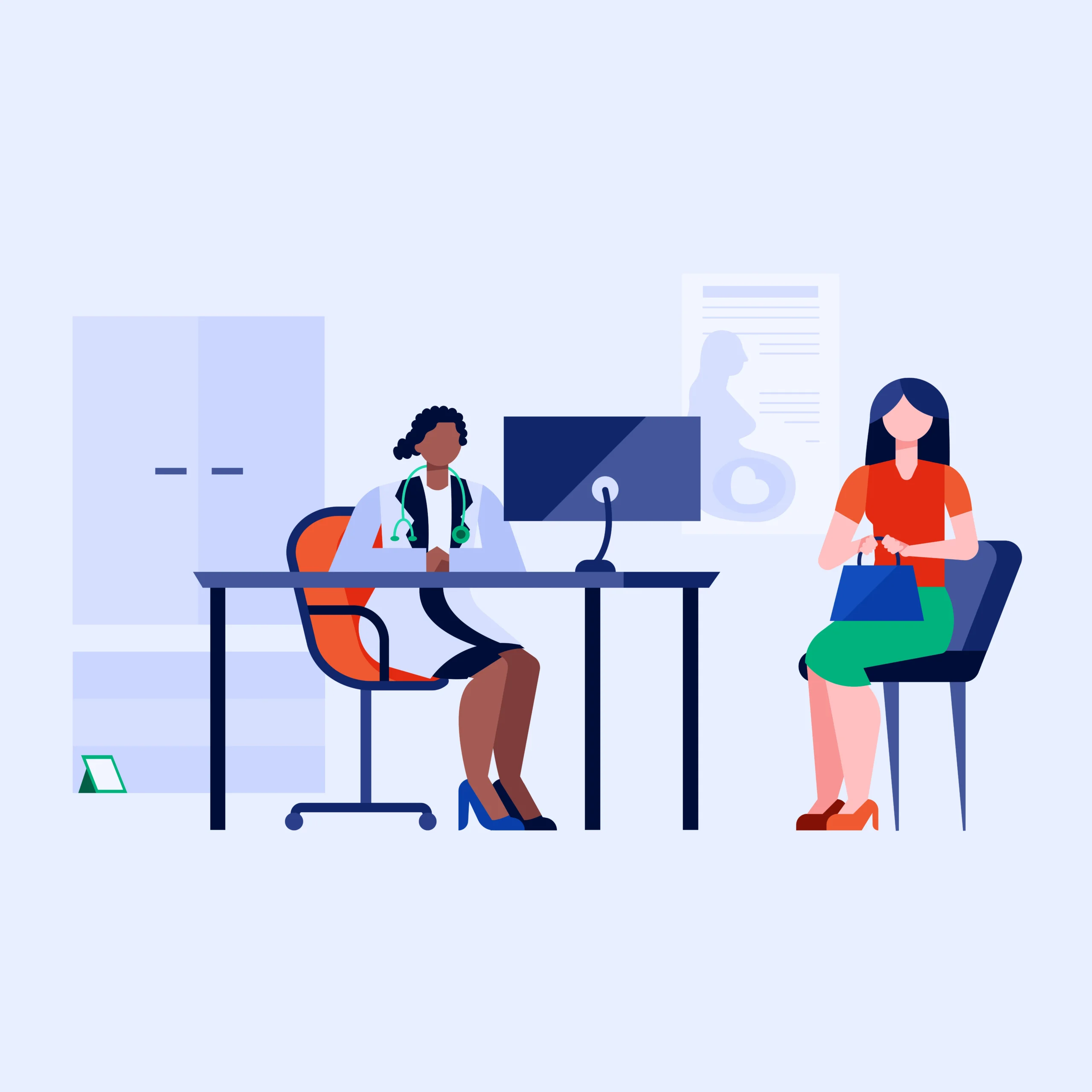 Doctor meeting with a patient to provide Complex Illness Support through Chronic Condition Care Management Services, focusing on long-term disease management, care coordination, and improved patient outcomes.